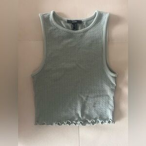Forever 21 - Sage Green Pointelle Tank Top